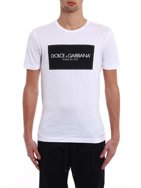 dolce gabbana t shirt white men|Dolce & Gabbana t shirt price.